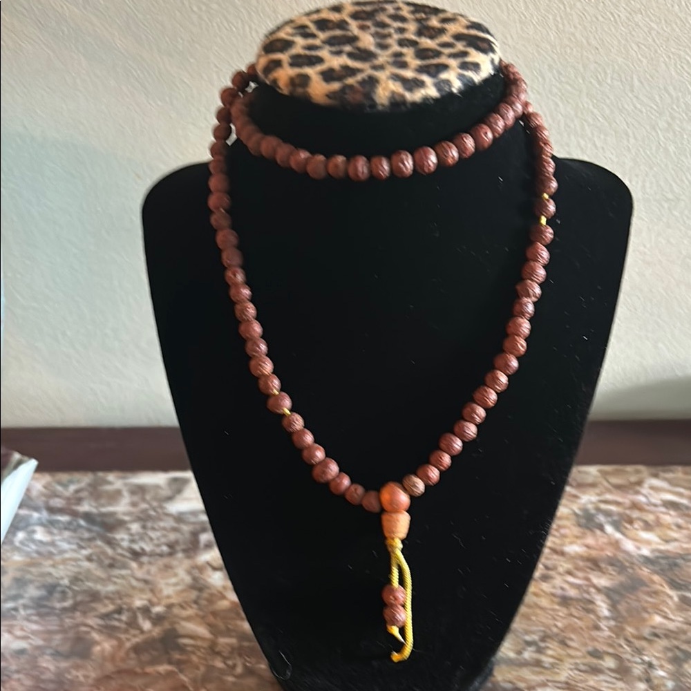 Preowned Rudraksha Mala Necklace. 108 pc